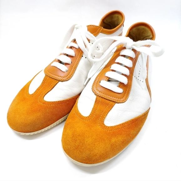 HERMES SNEAKERS MEN WHITE LEATHER (CALF) - Picture 2 of 9